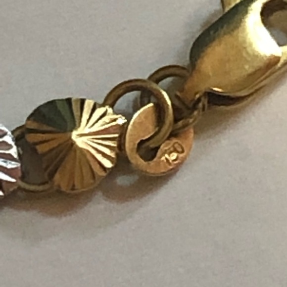 🌸REAL 18K TRICOLOR BRACELET🌸 - Picture 6 of 8